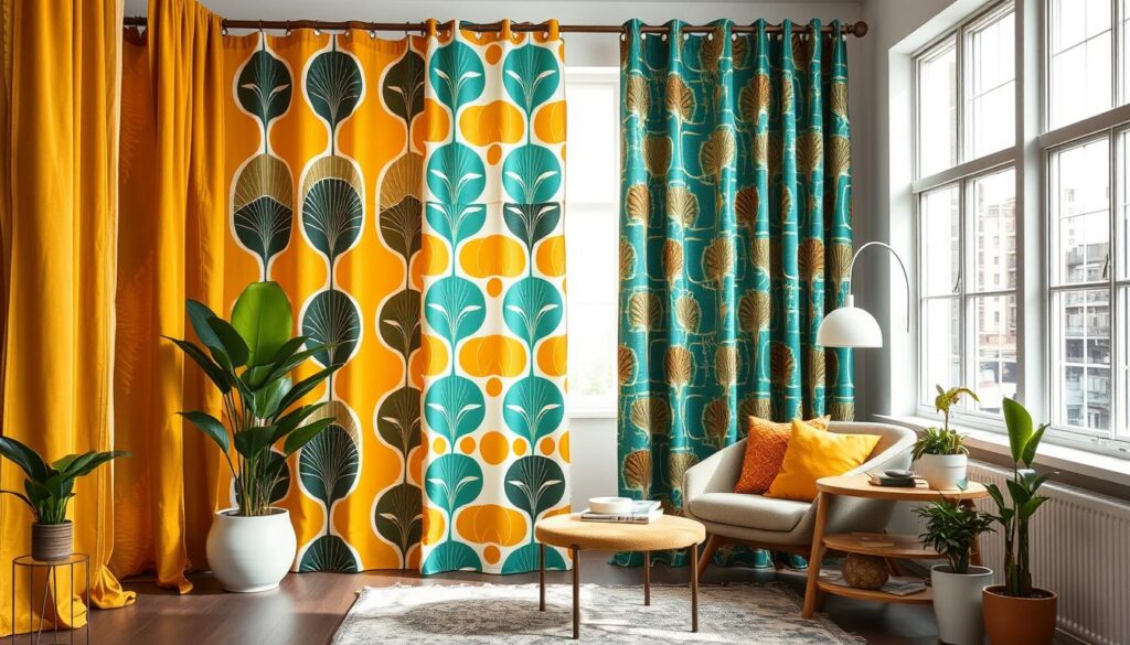 Geometric and Abstract Curtains in Tiruppur