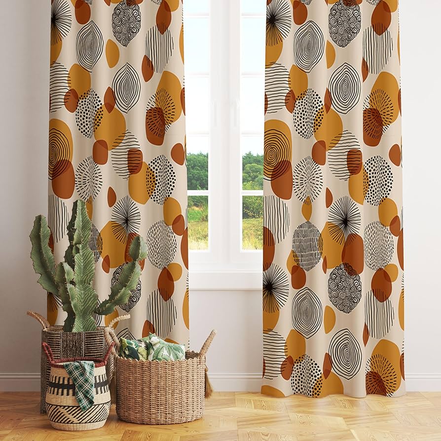  Geometric and AbstractCurtains in Tiruppur