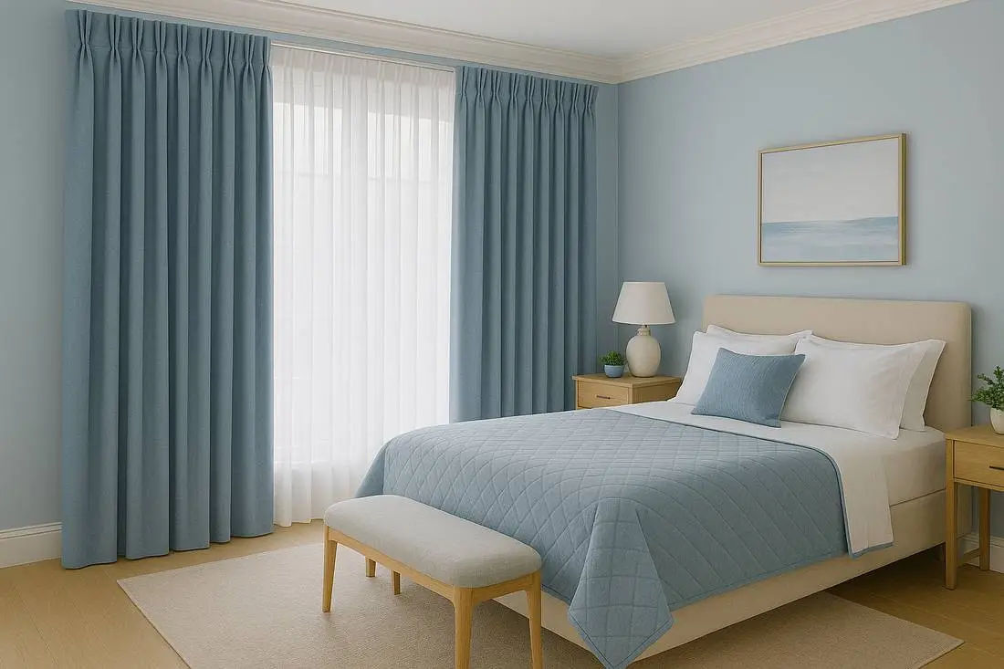 Triple Pleated Curtains Shop in Tiruppur